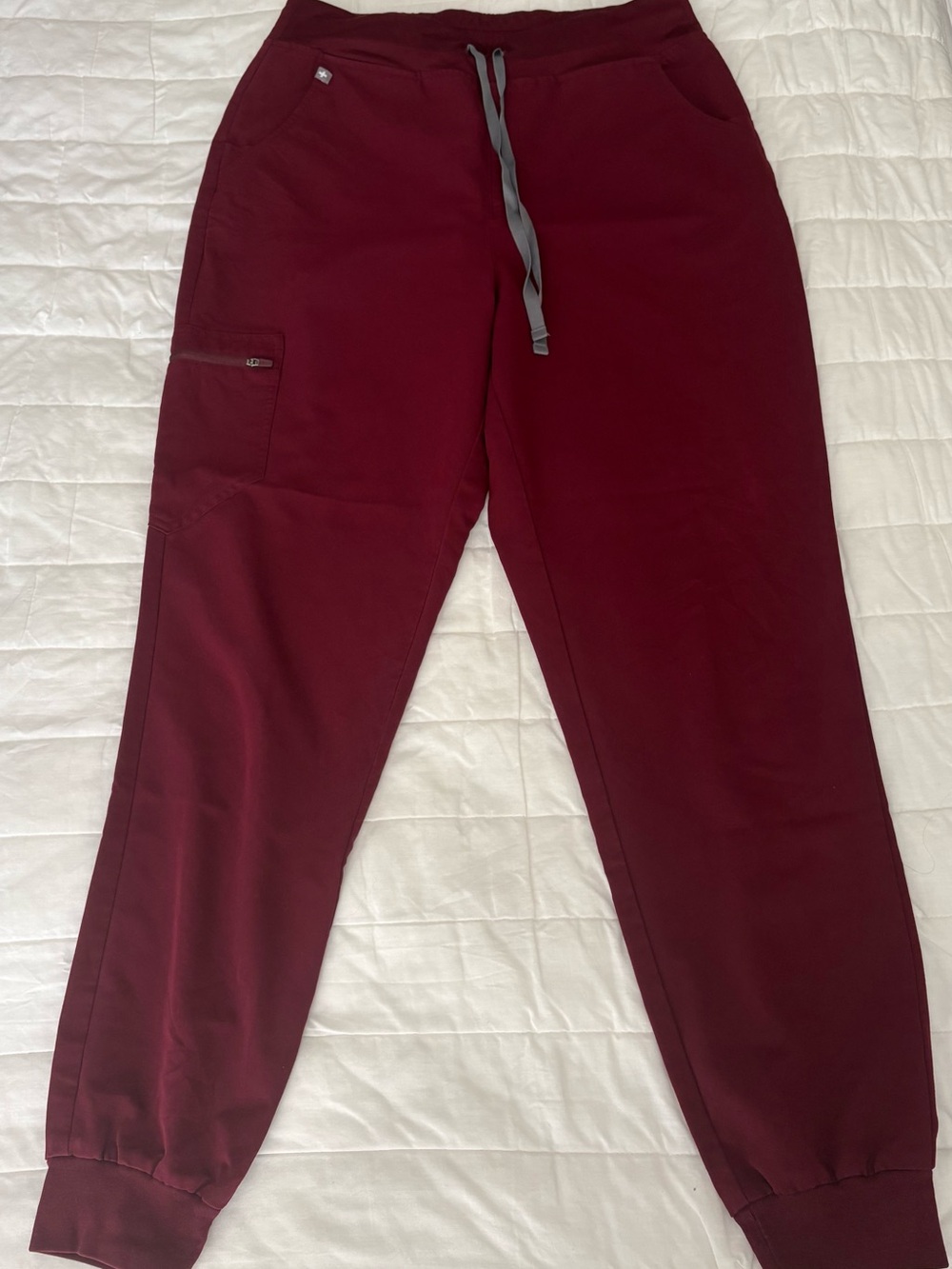 Figs Burgundy Zamora Jogger Pants Tall